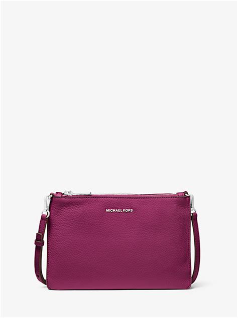 Adele Pebbled Leather Crossbody Bag 